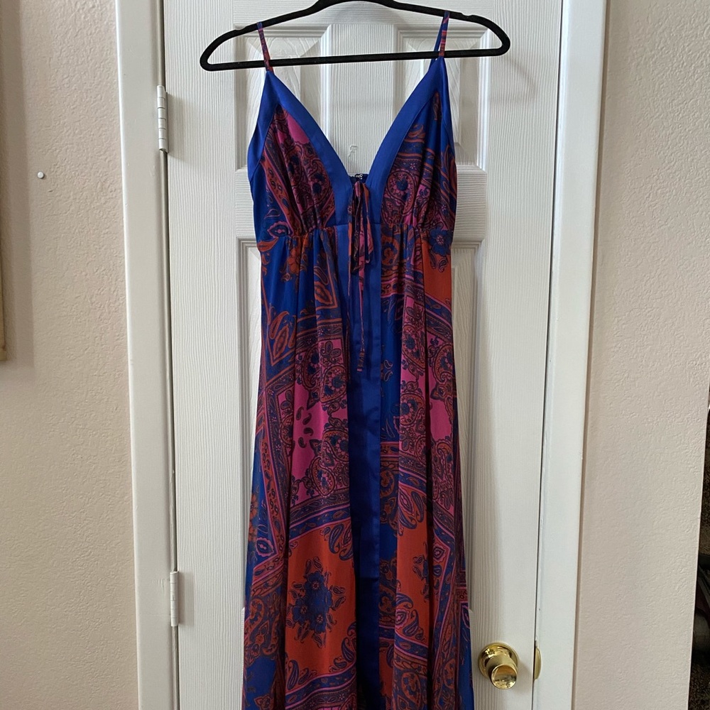 Maxi trapeze dress